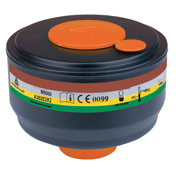 DELTAPLUS - M9001EABEK2 - Filtro EN148-1 per maschera completa M9200-M9300 - A2B2E2K2 - DeltaPlus - kit 4 pezzi - 105605 - Conf. da 1 Pz.