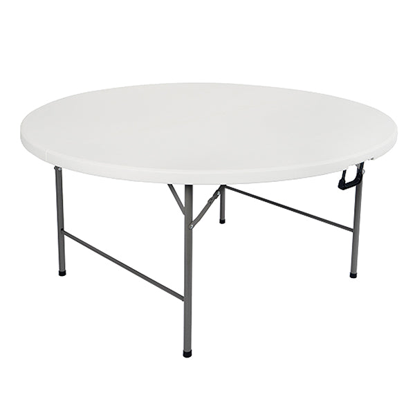 Verdelook - 2360-49 - Tavolo rotondo - HDPE - diametro 150 x 74 cm - bianco - Verdelook - 105633 - Conf. da 1 Pz.