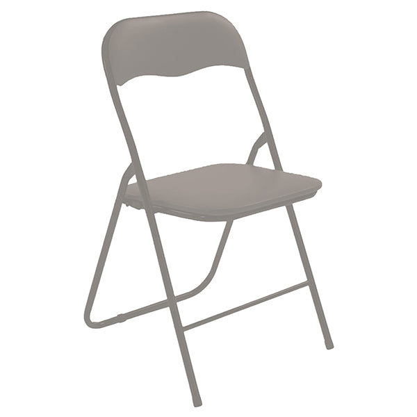 Verdelook - 779-33 - Sedia Slimmy - pieghevole - 43 x 44 x 79 cm - tortora - Verdelook - 105635 - Conf. da 6 Pz.