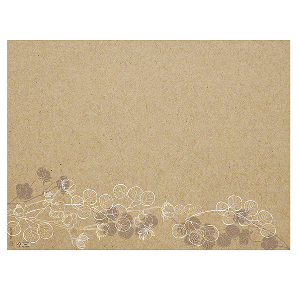 PRO nappe - 334158I - Tovaglietta monouso Floral - 30 x 40 cm - carta - avana - Pro Nappe - conf. 400 pezzi - 105704 - Conf. da 1 Pz.