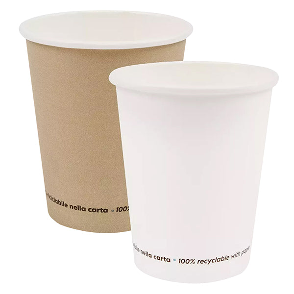 Signor Bio - PGC009BIO50C - Bicchiere - carta - 200 ml - avana - Signor Bio - conf. 50 pezzi - 105720 - Conf. da 1 Pz.