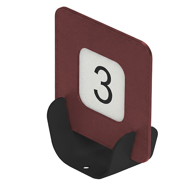 STILCASA - MET-SQR-N17 - Segnaposto Talk porta QR code - 10 x 4 x 11,5 cm - bordeaux - Stilcasa - 105754 - Conf. da 1 Pz.