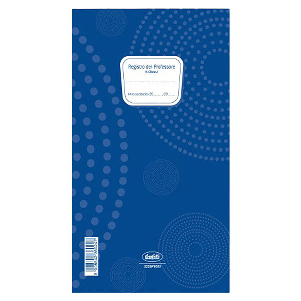 DATA UFFICIO - 3225PS000G - Registro del Professore (6 classi) - 31 x 17 cm - 3225PS000G - Data Ufficio - 105760 - Conf. da 1 Pz.