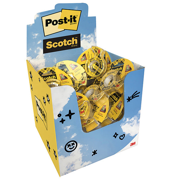 SCOTCH - 7100410403 - Nastro biadesivo - 12,7 mm x 6,3 m - neutro - Scotch® - expo 32 pezzi - 106202 - Conf. da 1 Pz.