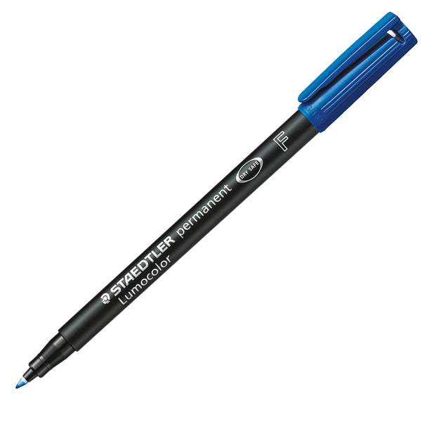 STAEDTLER - 318-3 - Pennarello Lumocolor Permanent 318 - punta 0,6 mm - blu - Staedtler - 25083 - Conf. da 10 Pz.