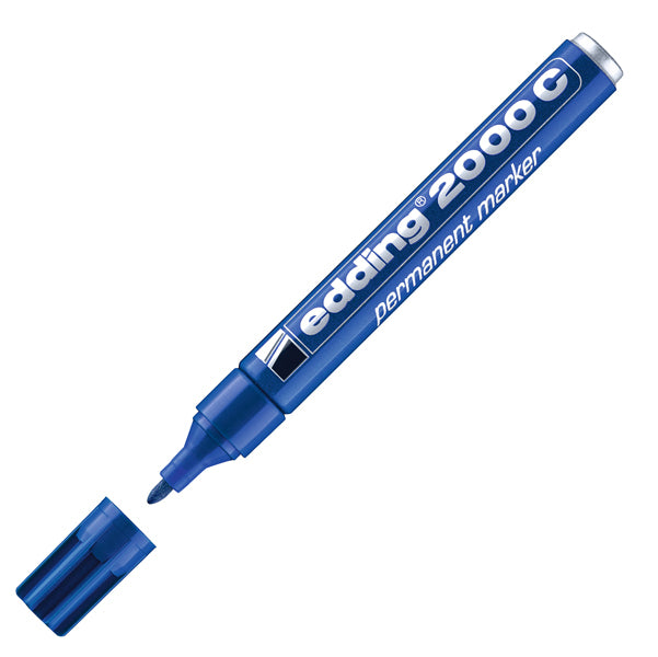 EDDING - E-2000C 003 - Marcatore permanente 2000C - punta conica - da 1,5 a 3 mm - blu - Edding - 27467 - Conf. da 10 Pz.