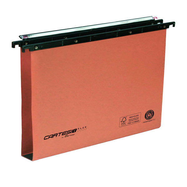 BERTESI - 300-395 LINK 3-A2 - Cartella sospesa Cartesio Plus - cassetto - interasse 39 cm - fondo U - 37 x 25 cm - arancio - Bertesi - 45690 - Conf. da 25 Pz.