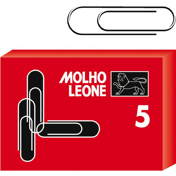 Molho Leone - 21105 - Fermagli zincati - n. 5 - 5 cm - Molho Leone - conf. 100 pezzi - 47863 - Conf. da 5 Pz.
