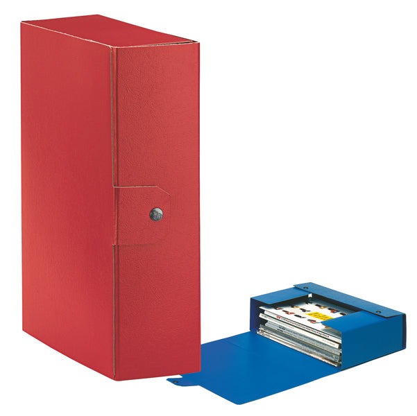ESSELTE - 390330160 - Scatola progetto Eurobox - dorso 10 cm - 25 x 35 cm - rosso - Esselte - 48355 - Conf. da 5 Pz.