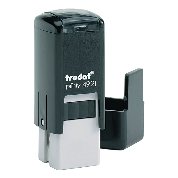 TRODAT - 65712. - Timbro quadrato 4921 - personalizzabile - 12 x 12 mm - 3 righe - autoinchiostrante - Trodat - 48524 - Conf. da 1 Pz.