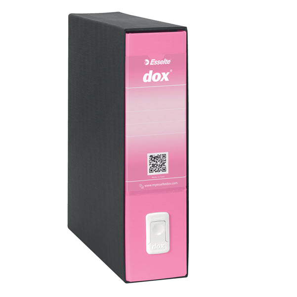 DOX - D15119 - Registratore Dox 1 - dorso 8 cm - commerciale 23 x 29,7 cm - rosa - Esselte Dox - 48896 - Conf. da 1 Pz.