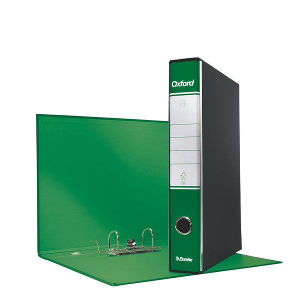 ESSELTE - 390784180 - Registratore Oxford G84 - dorso 5 cm - protocollo 23 x 33 cm - verde - Esselte - 50919 - Conf. da 8 Pz.