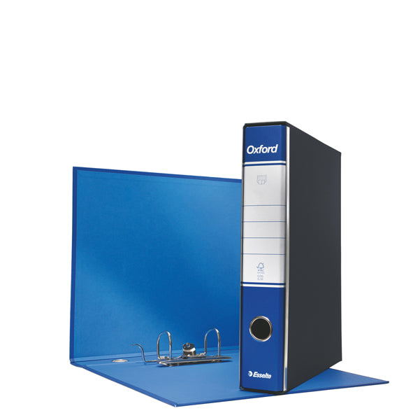 ESSELTE - 390782050 - Registratore Oxford G82 - dorso 5 cm - commerciale 23 x 30 cm - blu - Esselte - 50929 - Conf. da 8 Pz.