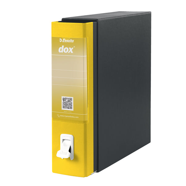 DOX - D26106 - Registratore Dox 1 - dorso 8 cm - commerciale 23 x 29,7 cm - giallo - Esselte Dox - 51235 - Conf. da 1 Pz.