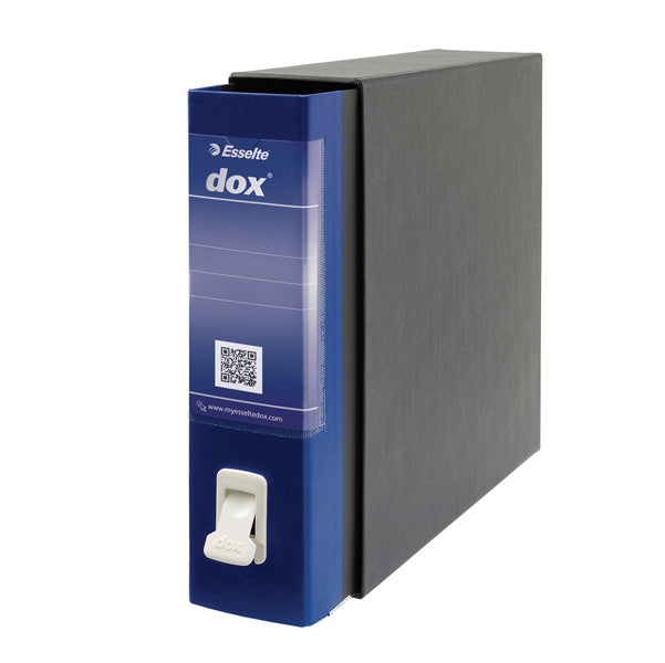 DOX - D26204 - Registratore Dox 2 - dorso 8 cm - protocollo 23 x 34 cm - blu - Esselte Dox - 51240 - Conf. da 1 Pz.