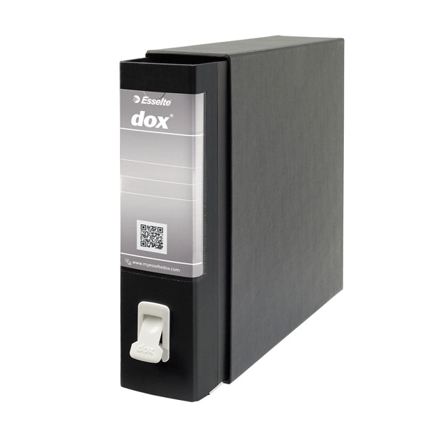 DOX - D26210 - Registratore Dox 2 - dorso 8 cm - protocollo 23 x 34 cm - nero - Esselte Dox - 51242 - Conf. da 1 Pz.