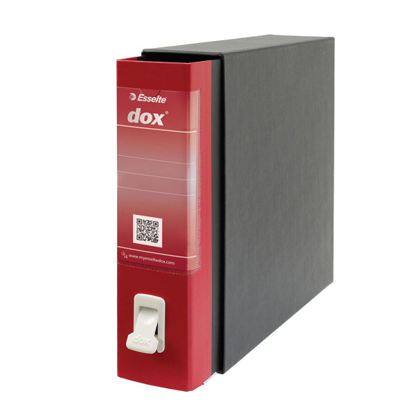 DOX - D26211 - Registratore Dox 2 - dorso 8 cm - protocollo 23 x 34 cm - rosso - Esselte Dox - 51243 - Conf. da 1 Pz.