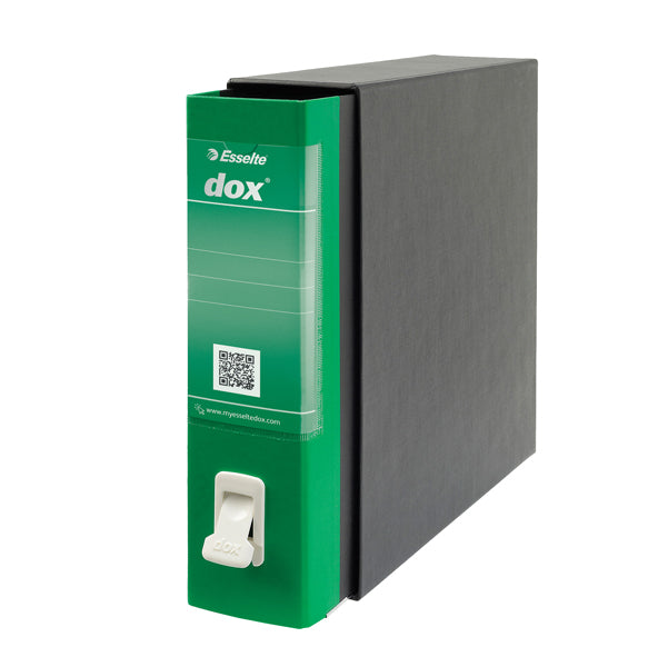 DOX - D26214 - Registratore Dox 2 - dorso 8 cm - protocollo 23 x 34 cm - verde - Esselte Dox - 51244 - Conf. da 1 Pz.