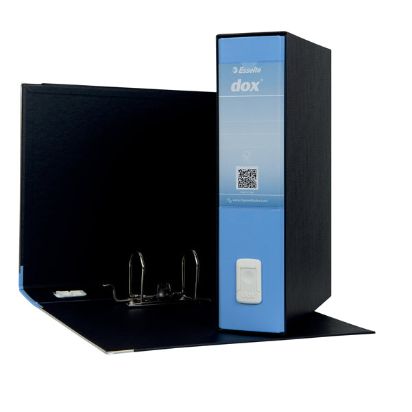 DOX - D15216 - Registratore Dox 2 - dorso 8 cm - protocollo 23 x 34 cm - azzurro - Esselte Dox - 51246 - Conf. da 1 Pz.