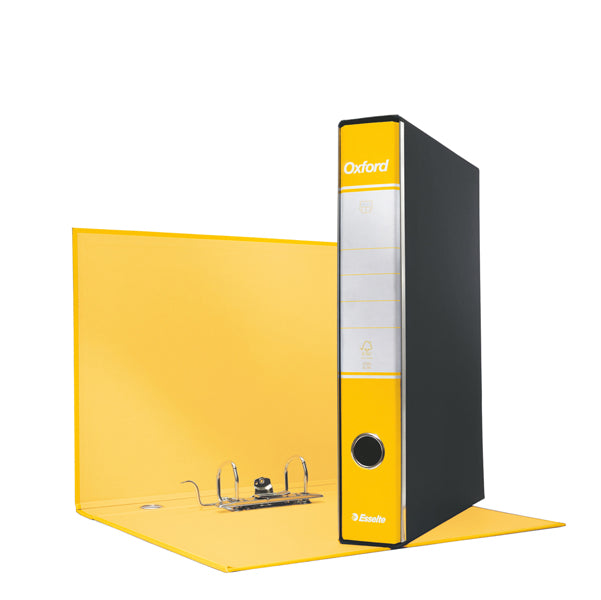 ESSELTE - 390784090 - Registratore Oxford G84 - dorso 5 cm - protocollo 23 x 33 cm - giallo - Esselte - 63415 - Conf. da 8 Pz.