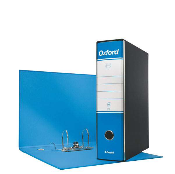 ESSELTE - 390785800 - Registratore Oxford G85 - dorso 8 cm - protocollo 23 x 33 cm - azzurro - Esselte - 63420 - Conf. da 6 Pz.