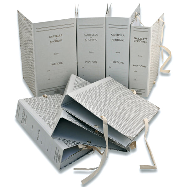 EURO-CART - CA15 - Faldone - legacci rivettati - 35 x 25 cm - dorso 15 cm - grigio - Euro-cart - 73594 - Conf. da 25 Pz.