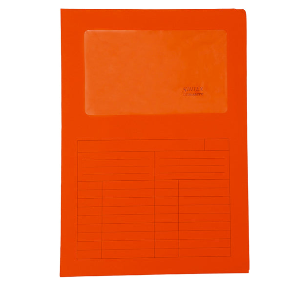 BLASETTI - 0581 - Cartellina a L con finestra Sintex - 120 gr - A4 - rosso - Blasetti - conf. 50 pezzi - 77419 - Conf. da 1 Pz.