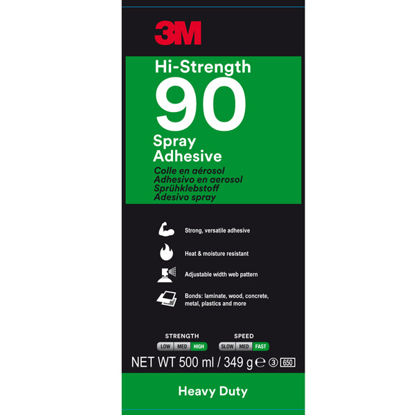 3M - 66400 - Adesivo spray 90 a presa rapida - 500 ml - 3M - 78648 - Conf. da 12 Pz.