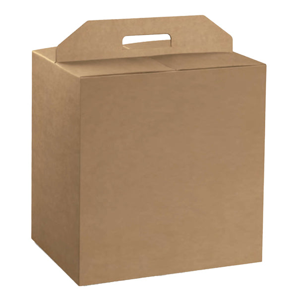 SCOTTON - 38536. - Scatola panettone + bottiglia - liscio - 33 x 25 x 35 cm - avana - Scotton - 90763 - Conf. da 30 Pz.