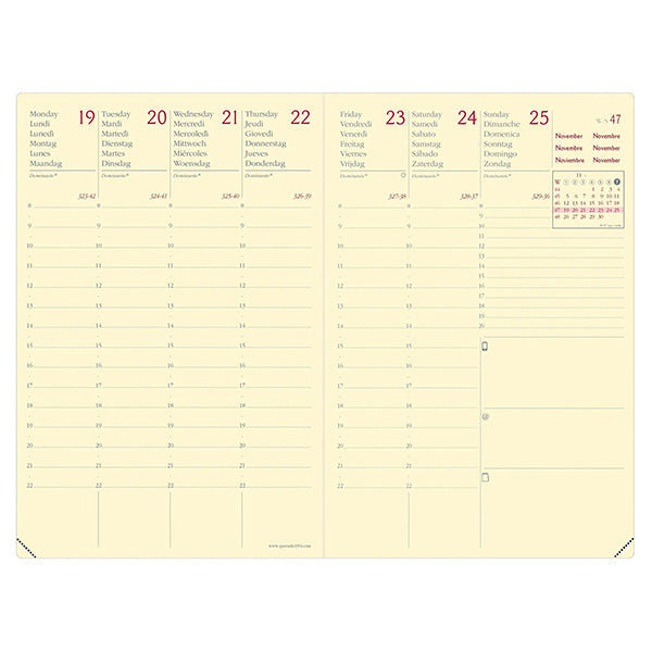 QUOVADIS - 285961Q - Agenda settimanale Affari Prestige ML 2027 - 10 x 15 cm - silk nero - Quo Vadis - 92983 - Conf. da 1 Pz.