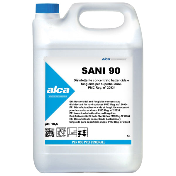 ALCA - ALC1209 - Disinfettante concentrato Sani 90 - battericida - fungicida - 5 L - Alca - 94714 - Conf. da 1 Pz.