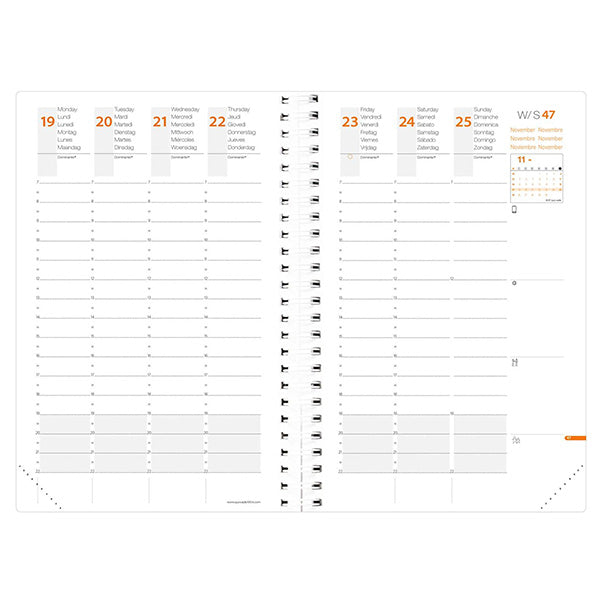 QUOVADIS - 539123Q - Agenda settimanale Time&Life Pocket 2027 - 10 x 15 cm - rosa cangiante - Quo Vadis - 95332 - Conf. da 1 Pz.