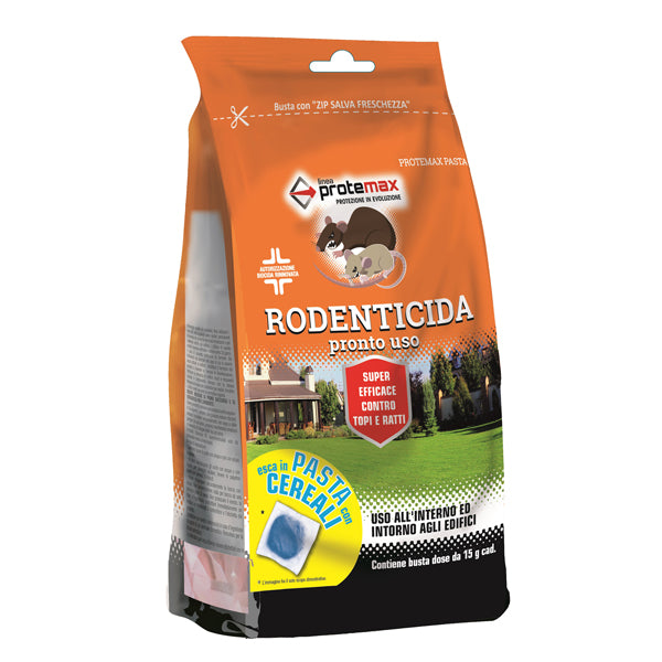 Protemax - PROTE020 - Busta rodenticida - 150 gr - pasta blu - Protemax - 95717 - Conf. da 1 Pz.