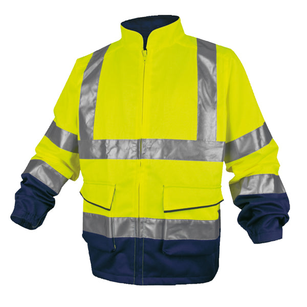 DELTAPLUS - PHVE2JMGT - Giacca PHVE2 panostyle - taglia L - giallo fluo-blu - Deltaplus - 95835 - Conf. da 1 Pz.