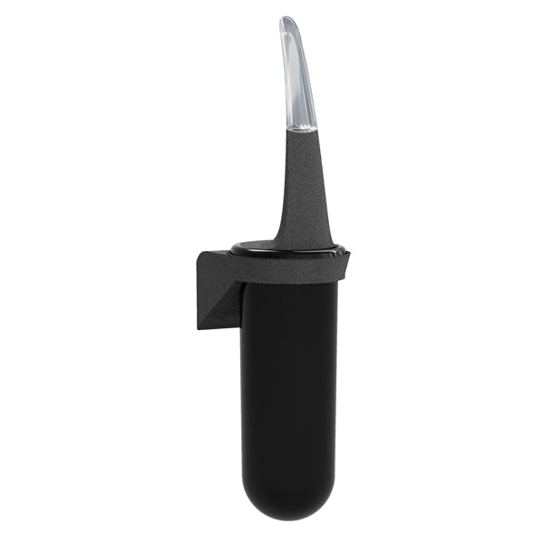 MAR PLAST - A92901PO - Portascopino da parete Skin - 38,6 x 11,3 x 9,3 cm - pietra-nero - Mar Plast - 96777 - Conf. da 1 Pz.