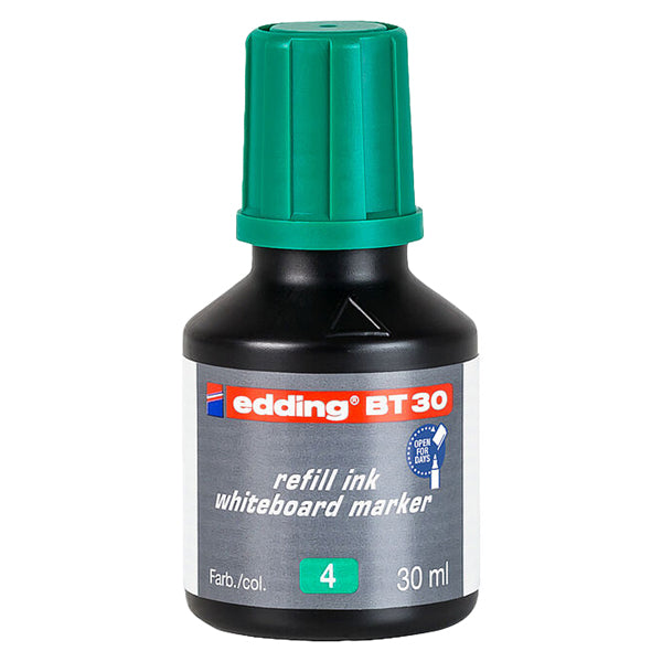 EDDING - 4-BT30004 - Inchiostro per marcatore lavagna E-28 - 30 ml - verde - Edding - 98600 - Conf. da 10 Pz.
