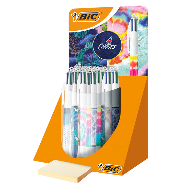 BIC - 9649042 - Penna a sfera 4 Colors Decor - fantasie assortite - Bic - expo 30 pezzi - 98665 - Conf. da 1 Pz.