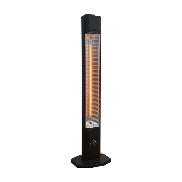 CFG - ER045 - Stufa a torre Hot Tagon - con timer - 2000 W - 31 x 24,5 x 114 cm - nero - CFG - 99363 - Conf. da 1 Pz.