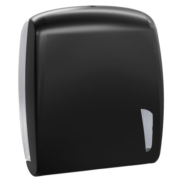 MAR PLAST - A90123BM - Dispenser asciugamani Skin carbon - piegati a C e Z - 34,5 x 11,2 x 30,6 cm - 450 fogli - nero - Mar Plast - 99687 - Conf. da 1 Pz.