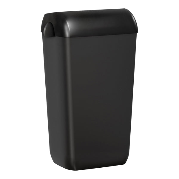 MAR PLAST - A74023BM - Cestino gettacarte Skin Carbon - con coperchio - 54,5 x 22,5 x 33,5 cm - 23 L - nero - Mar Plast - 99691 - Conf. da 1 Pz.