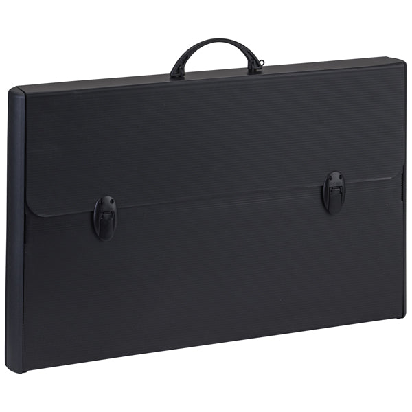 FAVORIT - 400173500 - Valigetta polionda Total Black - 37 x 60 cm - dorso rigido 5 cm - PPL - nero - Favorit - 99739 - Conf. da 1 Pz.