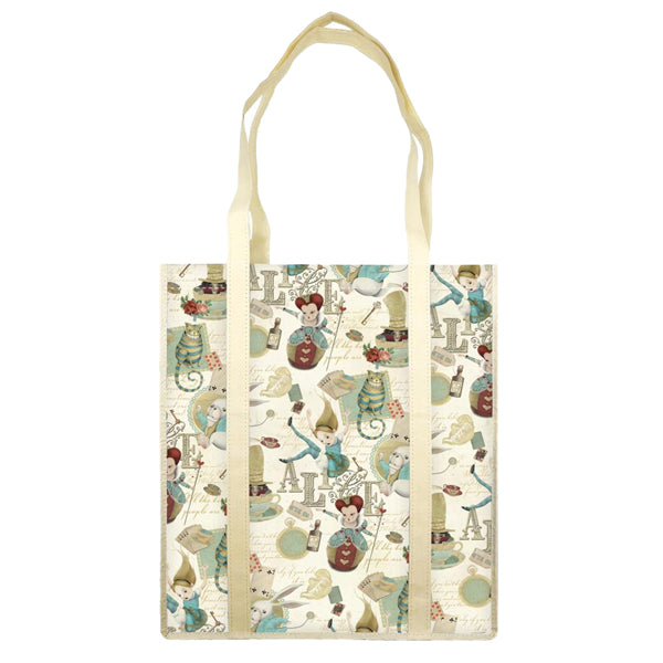 KARTOS - 10235300 - Shopper con manici - fantasia Alice - 35 x 40 x 8 cm - carta lavabile 100 gr - Kartos - 99936 - Conf. da 2 Pz.
