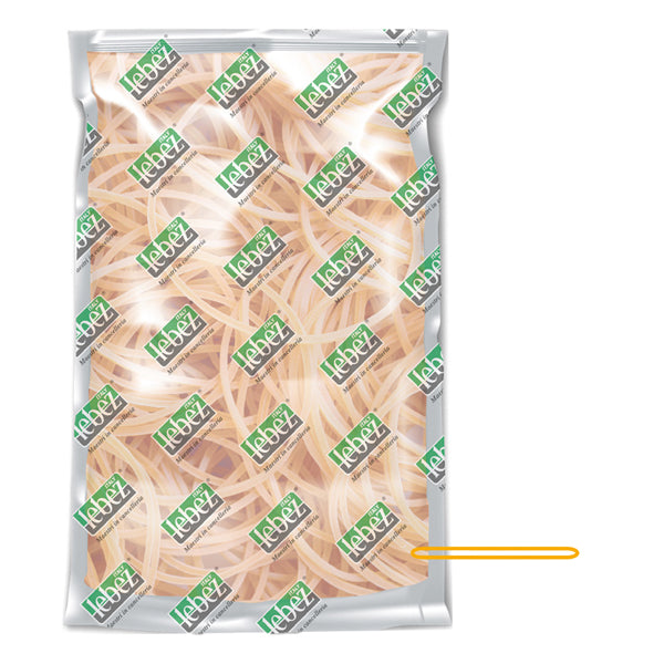 LEBEZ - 81046 - Elastico ad anello - diametro 5 cm - 1 kg - gomma - giallo - Lebez - 99985 - Conf. da 1 Pz.