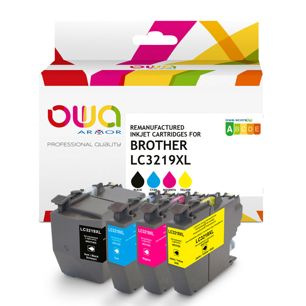 ARMOR - K10535OW - Armor - Cartuccia ink Compatibile per Brother LC3219XL - BK-C-M-Y - K10535OW - 63 ml-18ml-C - ARMK10535 - Conf. da 1 Pz.