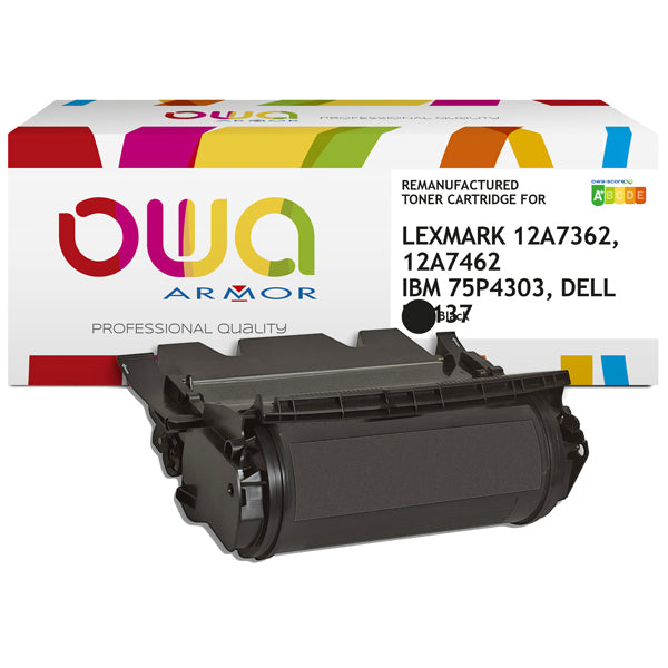 ARMOR - K12007OW - Armor - Toner Compatibile per Lexmark 12A7462 - Nero - 21.000 pag - ARMK12007 - Conf. da 1 Pz.