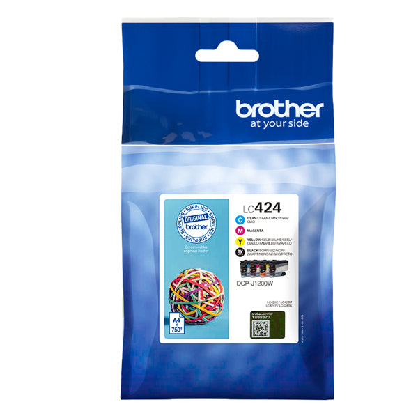 BROTHER - LC424VAL - Brother - Kit Cartucce - Nero- Ciano-Magenta-Giallo - LC424VAL - 750 pag - BROLC424VAL - Conf. da 1 Pz.