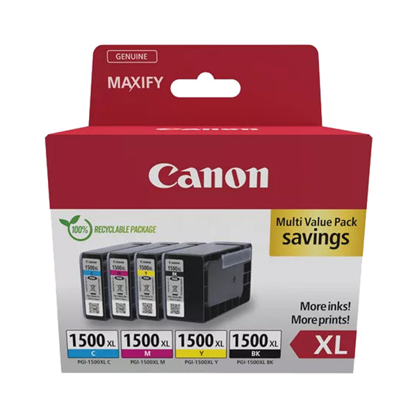 CANON - 9182B010 - Canon - Cartuccia ink - BK-C-M-Y- PGI-1500XL - 9182B010 - CANPGI1500XLMU - Conf. da 1 Pz.