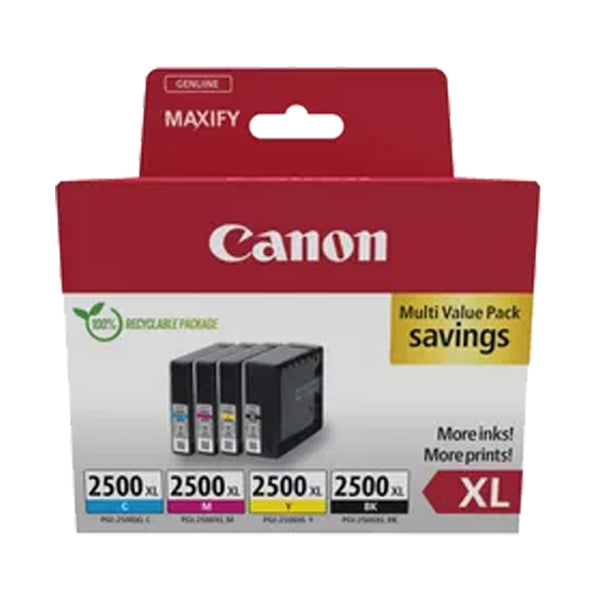 CANON - 9254B010 - Canon - Cartuccia ink - BK-C-M-Y- PGI-2500XL - 9254B010 - CANPGI2500MPI - Conf. da 1 Pz.
