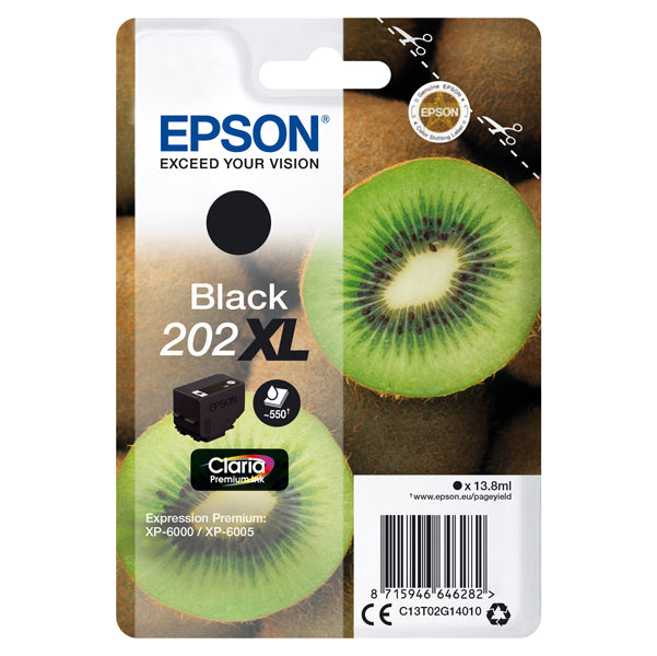 EPSON - C13T02G14010 - Epson - Cartuccia ink - 202XL - Nero - C13T02G14010 - 13,8ml - EPST02G14010 - Conf. da 1 Pz.