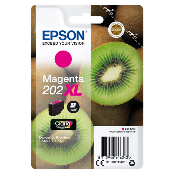 EPSON - C13T02H34010 - Epson - Cartuccia ink - 202XL - Magenta - C13T02H34010 - 8,5ml - EPST02H34010 - Conf. da 1 Pz.